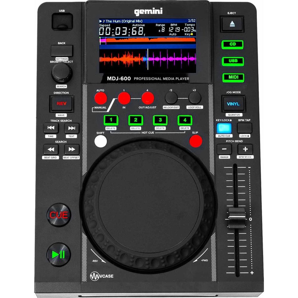 MDJ-600 DJ Controller with Headphones and Microphone