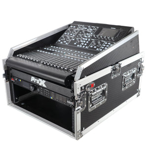 ProX T-6MRSS13ULT 13U Top Mixer/DJ 6U Rack Combo Flight Case W/Laptop Shelf