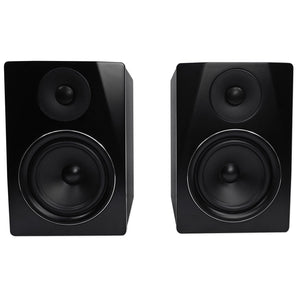Pair Rockville APM6B 6.5" 350W Powered USB Studio Monitor Speakers+21" Stands