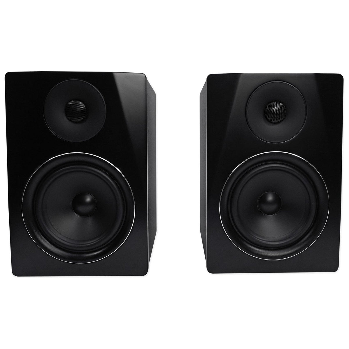 APM6B 6.5" 350W Studio Monitors+Stands+Pads+Headphones+Mic+Shield