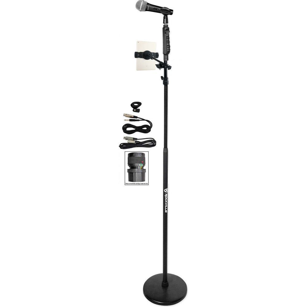 RVMIC4 V2 Mic Stand + iStand 44 Mount + RMC‑XLR Mic Bundle