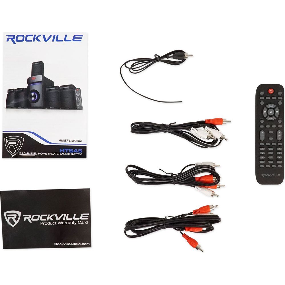 RKI60 Dual UHF Mics + HTS45 5.1 Home Theater Bundle