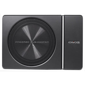Kenwood KSC-PSW8 8" 250w Slim Under-Seat Active Powered Car/Truck Subwoofer Sub