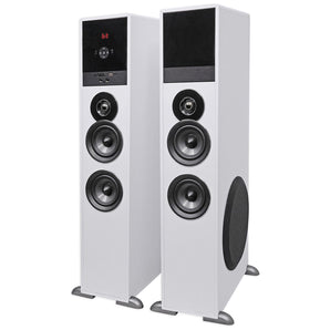 Tower Speaker Home Theater System+8" Sub For Sony X690E Television TV-White