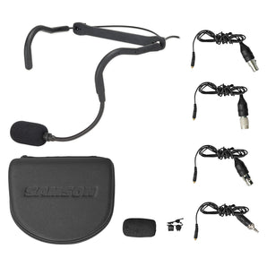 Samson QEX Fitness Headset Microphone Mic+AKG Digital Bodypack Yoga/Spin/Pilates