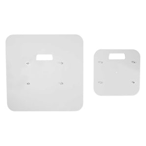 Rockville Top+Bottom White Totem Plates to Make RTP32W/RTP82W into White Stands