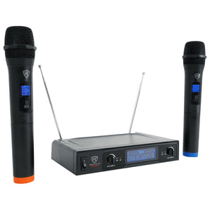 Rockville RWM132V VHF Wireless Dual HandHeld Microphone System/High Sensitivity