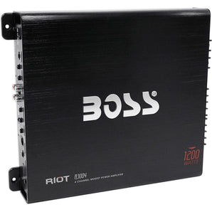 Boss Audio R3004 1200 Watt 4-Channel Car Audio Stereo Amplifier Amp + Remote