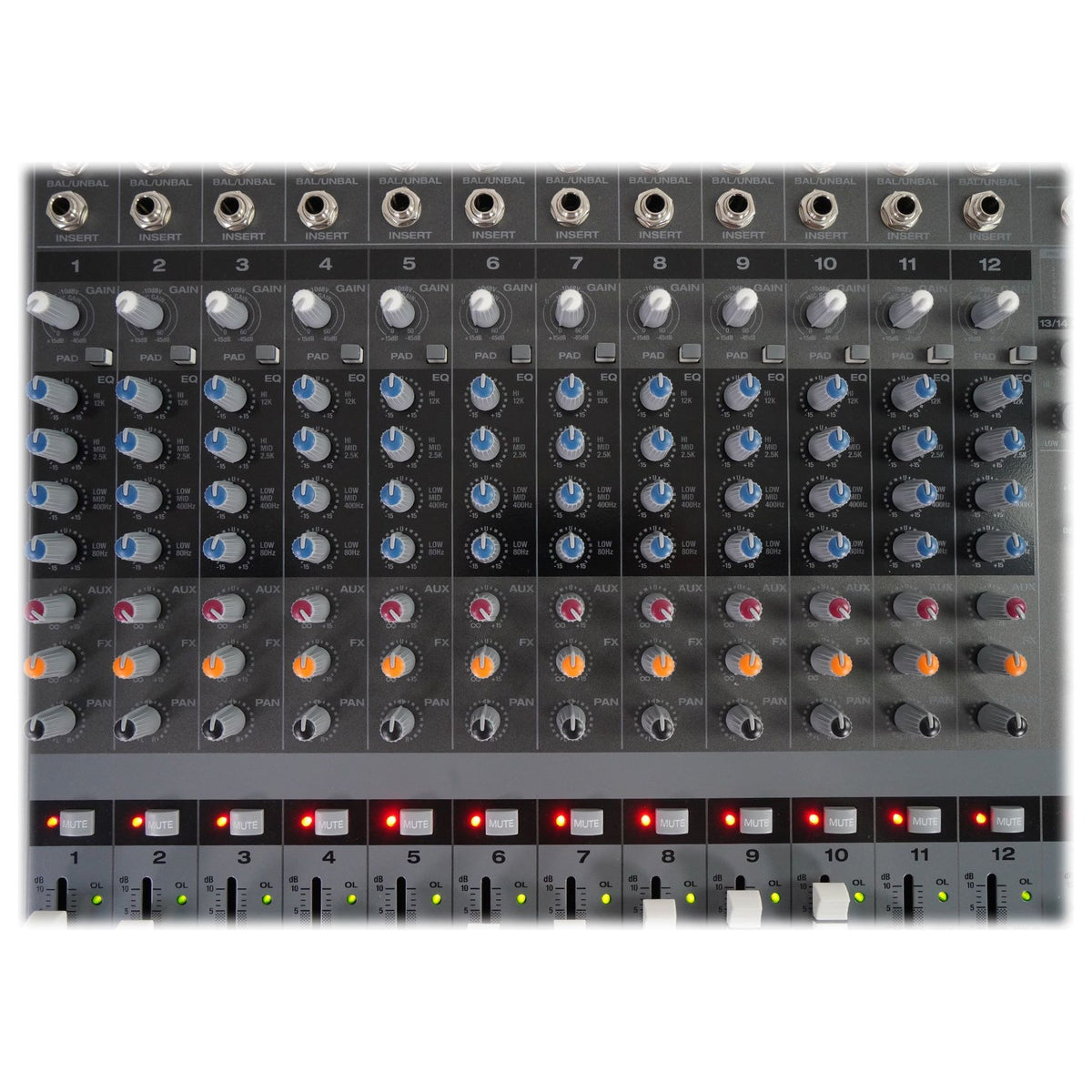 (2) DRM12A-P 2000W Passive PA Speaker Bundle with Powered Mixer & Stands