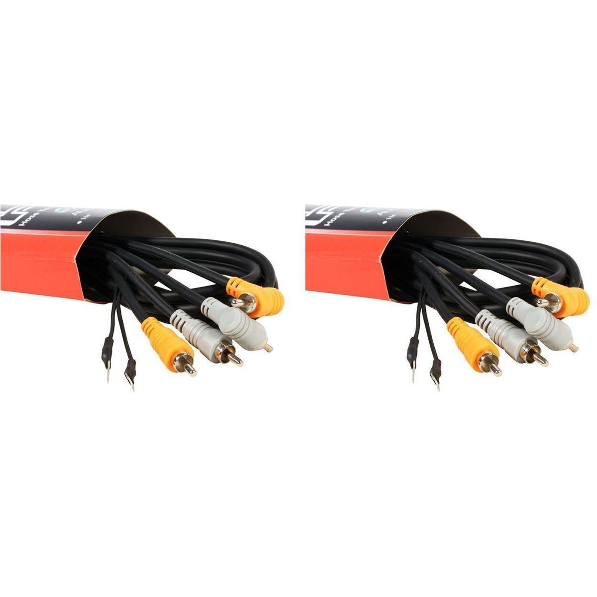 2 CRA-202DJ Dual RCA to RCA With Ground 6 Foot Cables