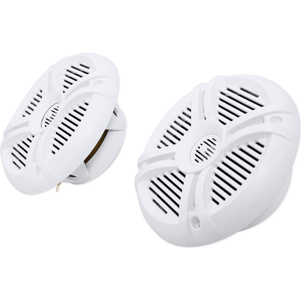 (4) RMSTS65W 6.5" 1600W Marine Speakers+6-Ch Amplifier+Amp Kit
