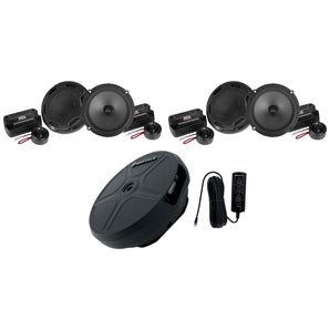 (2) Pairs MTX THUNDER61 6.5" 360w Car Audio Component Speakers+Spare Tire Sub
