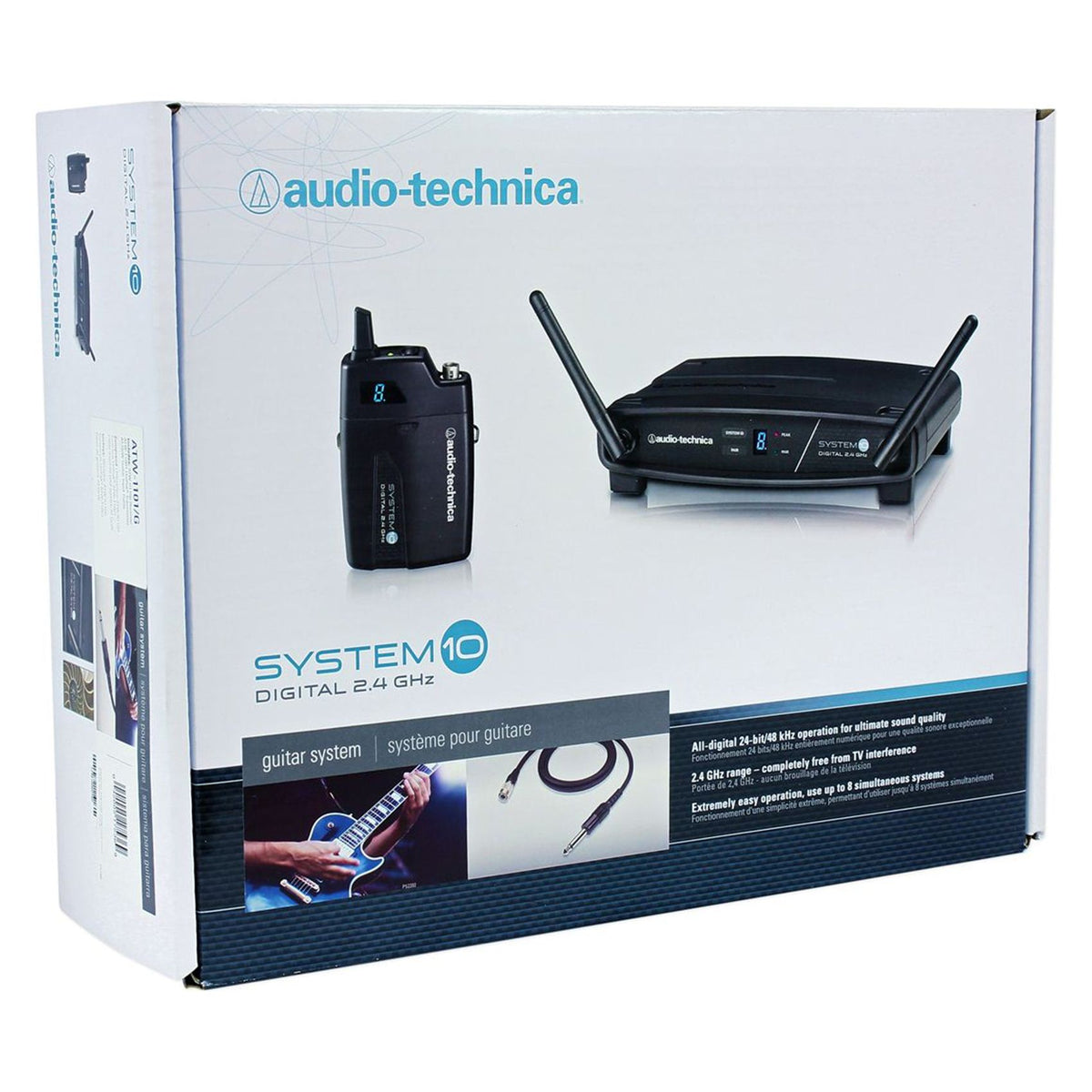 Audio Technica ATW-1101/G System 10 Digital Wireless Guitar/Bass/Inst System