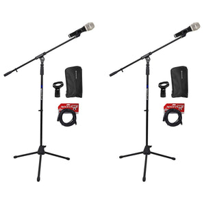 (2) Beyerdynamic TG-V50 Cardioid Dynamic Vocal Microphones Mics+Stands+Cables