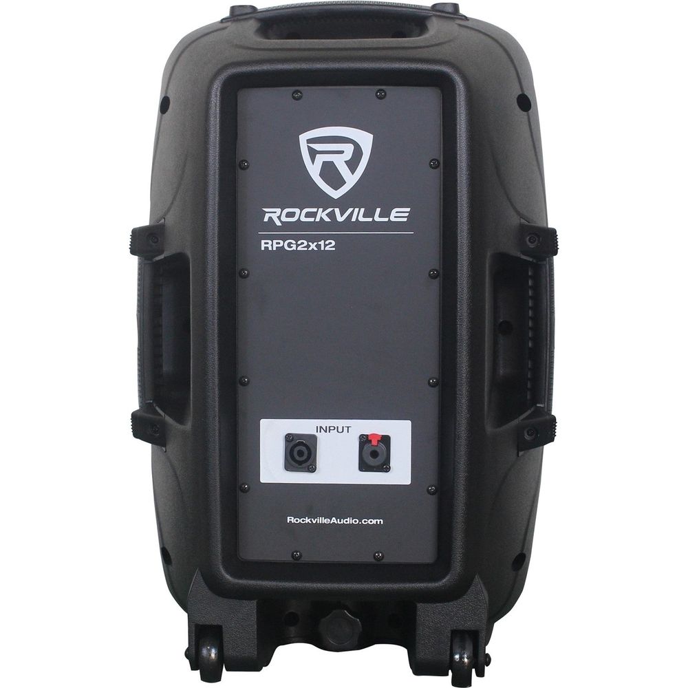 Rockville 12" Church Speakers+Mixer+Stands+Mics+Bluetooth 4 Church Sound Systems