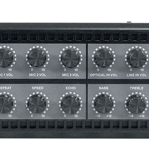 Rockville RCS650-6 70v Commercial Amp+Wifi Receiver+(8) Array Speakers in White