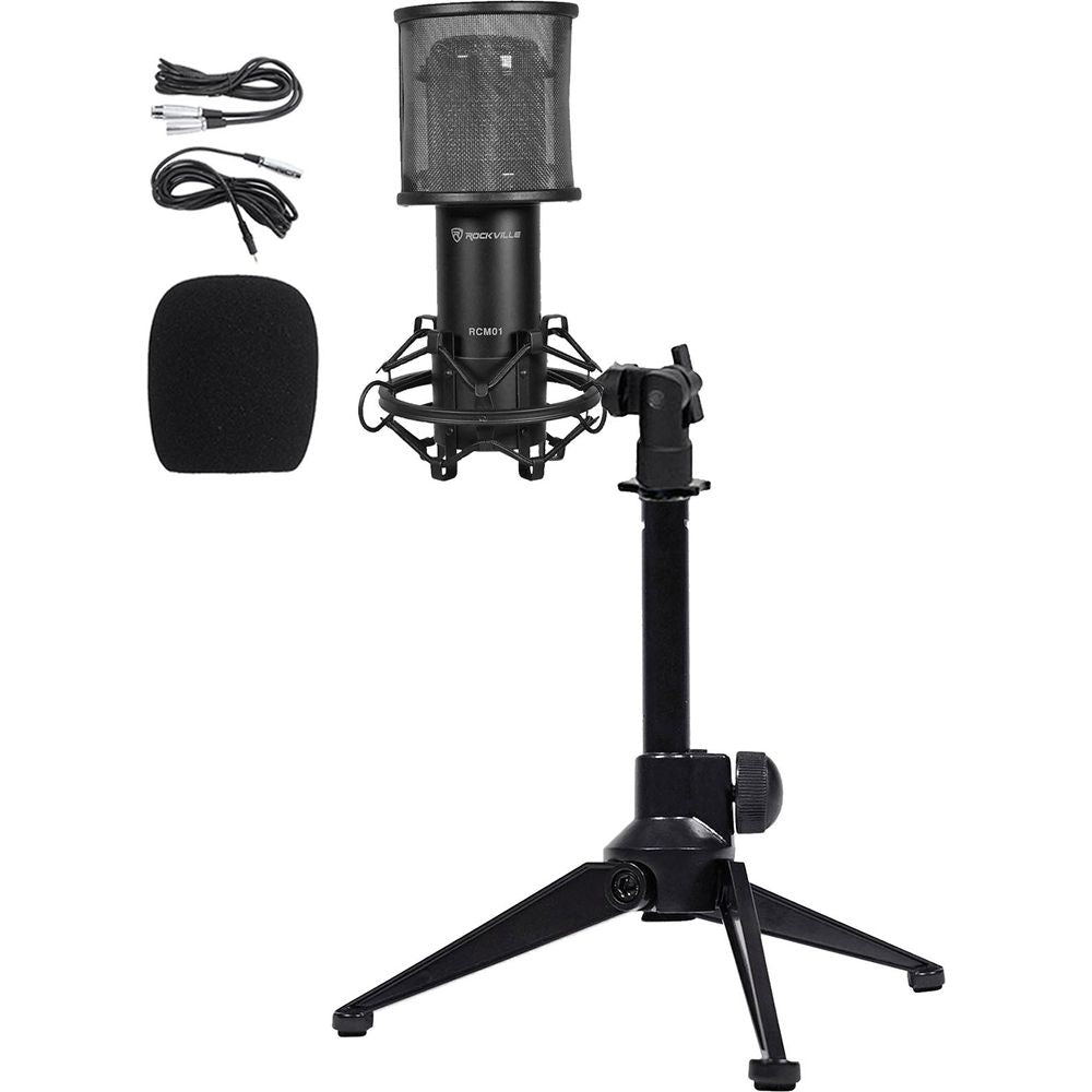 RCM01 Condenser Microphone + RockPop Curve + RDTS Tripod Stand Bundle