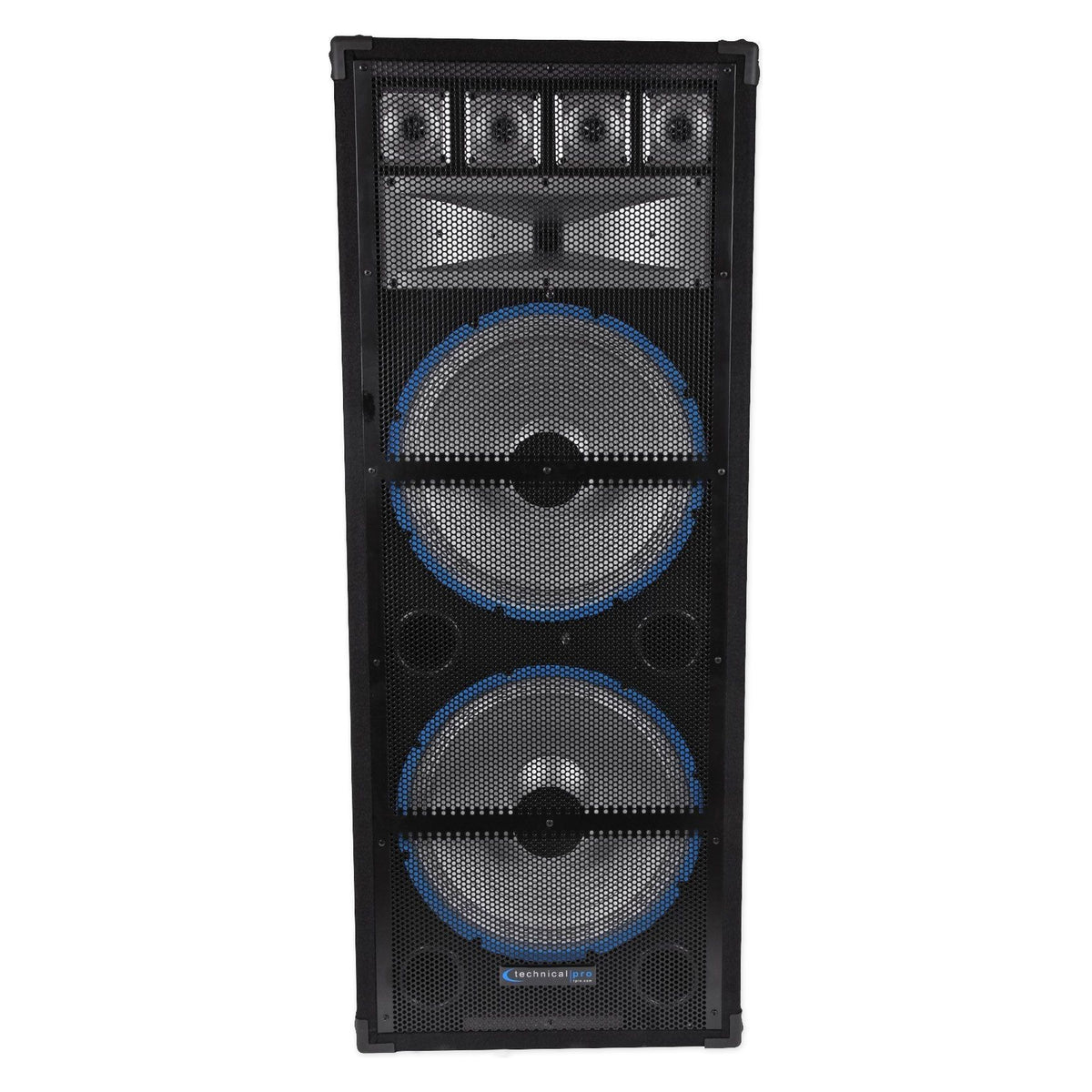 (2) VRTX215LED Dual 15" 7-Way 3600W Passive Speaker Cabinets w/LED