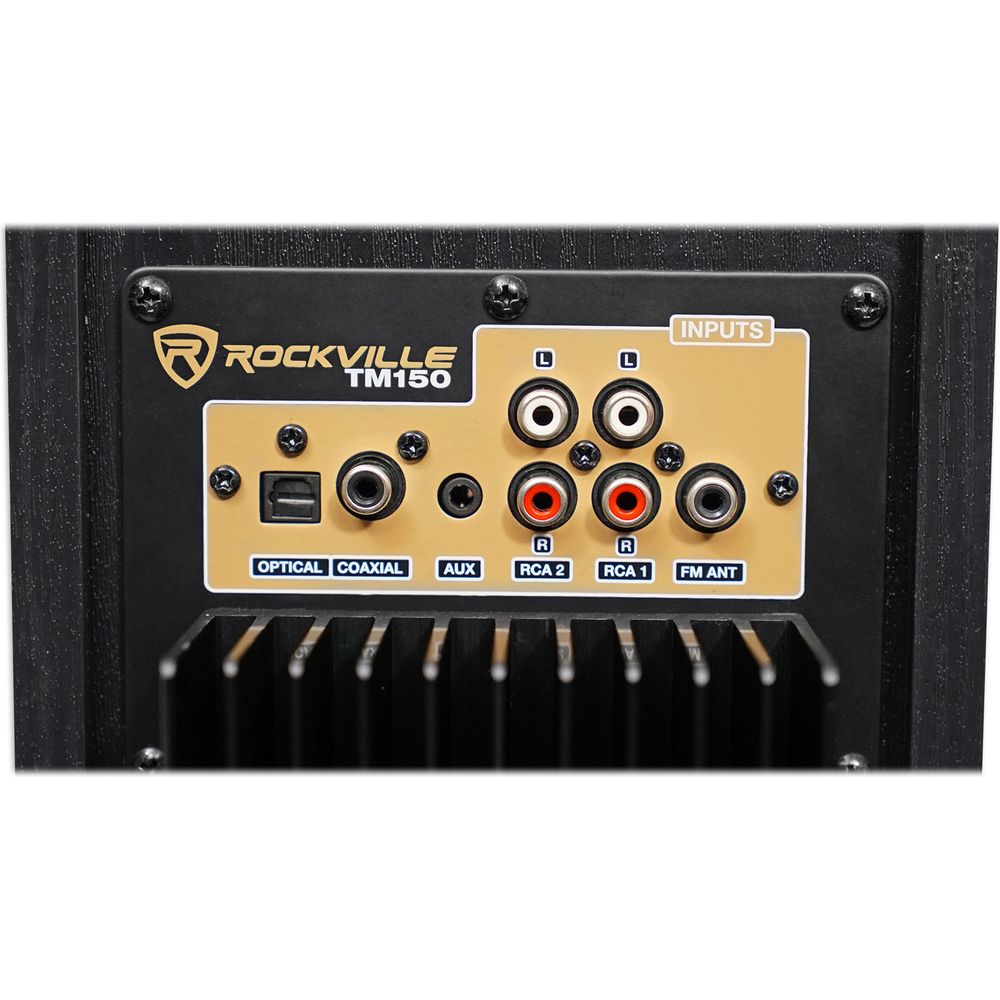 Rockville Bluetooth Home Theater/Karaoke Machine System+(2) Mics+Subs+iPad Stand