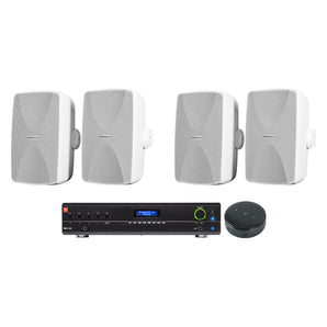 JBL VMA1120 Commercial Bluetooth Mixer/Amplifiier+Wifi Receiver+4) Wall Speakers