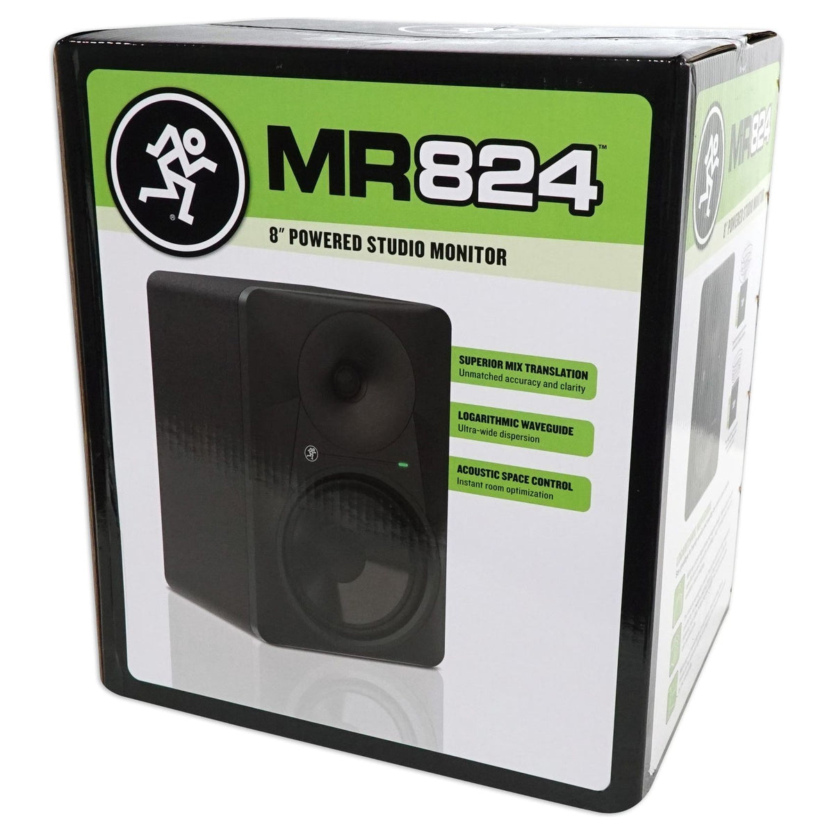 (2) MR824 8in Monitor Bundle with Mic, Adjustable Stands & Compact Shield