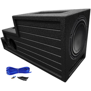 Polk Audio 12" Subwoofer+Vented Bed Lined Center Console Sub Box Enclosure