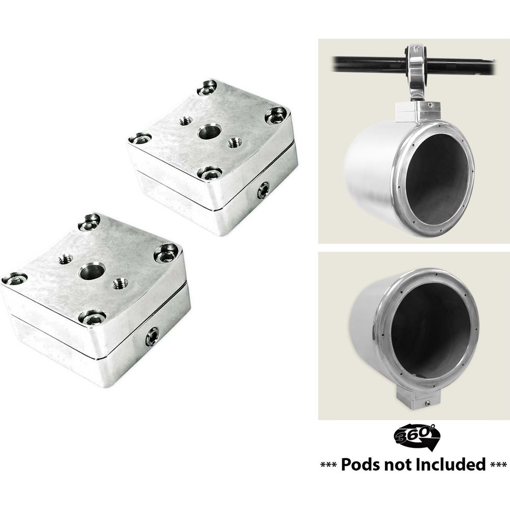 2) MAC360B 360° Degree Swivel Tower/Surface Mount Clamps 4 Rockville 2) MAC360B 360° Degree Swivel Tower/Surface Mount Clamps 4 Rockville