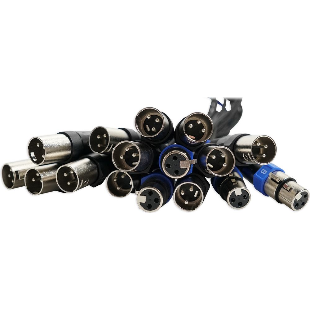 NSB 16.8 AVB Stage Box with 16-Channel Snake Cable