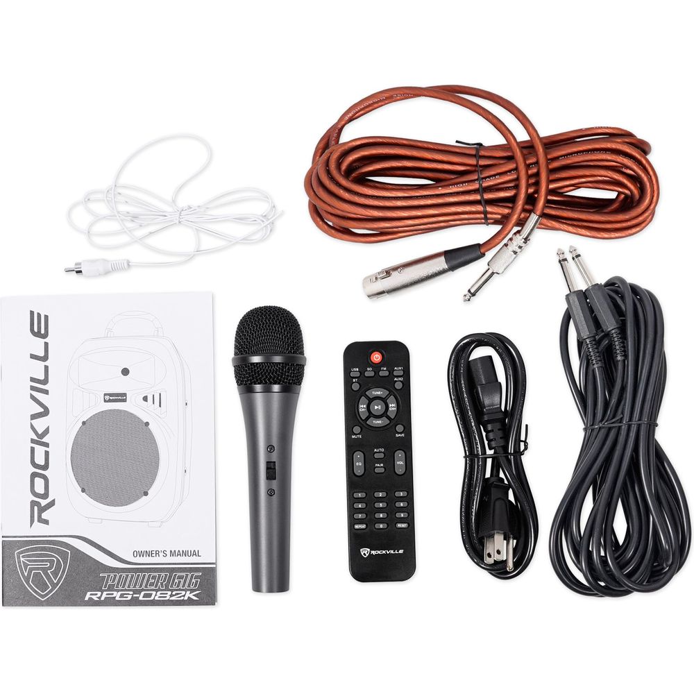 8" Speakers+Stands w/Bluetooth+Booth For Backyard Party Movie Night