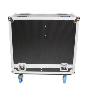 ProX X-QSC-KW122 ATA Flight/Road Case For (2) QSC KW122 Speakers with Wheels