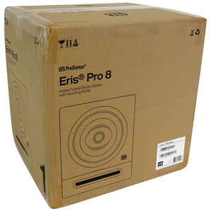 (2) Presonus Eris Pro 8 Powered 8" 2-Way Studio Monitors Speakers+Headphones+Mic
