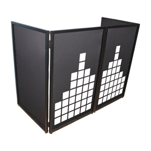 ProX XF-SMETERX2 Set of 2 Sound Meter Facade Enhancement Scrims - White on Black