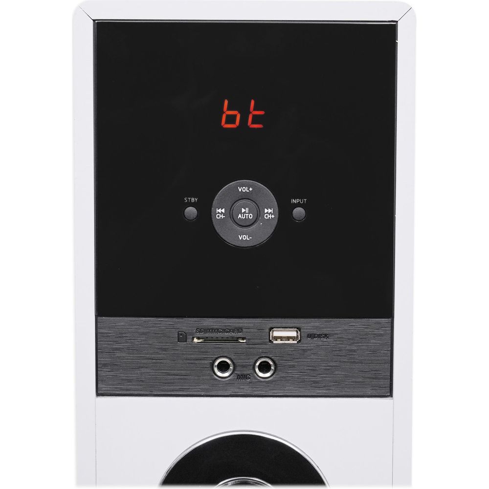 Rockville Bluetooth Home Theater/Karaoke Machine System W/LED'S+Subs+Microphones