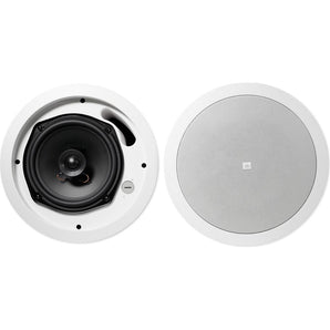 (4) JBL CONTROL 16C/T White 6.5" 30w 70v Commercial Restaurant Ceiling Speakers
