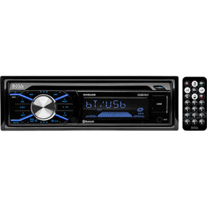 Boss 508UAB 1-DIN Car CD/MP3 Player Receiver w/Bluetooth USB/SD+Remote+AUX Cable