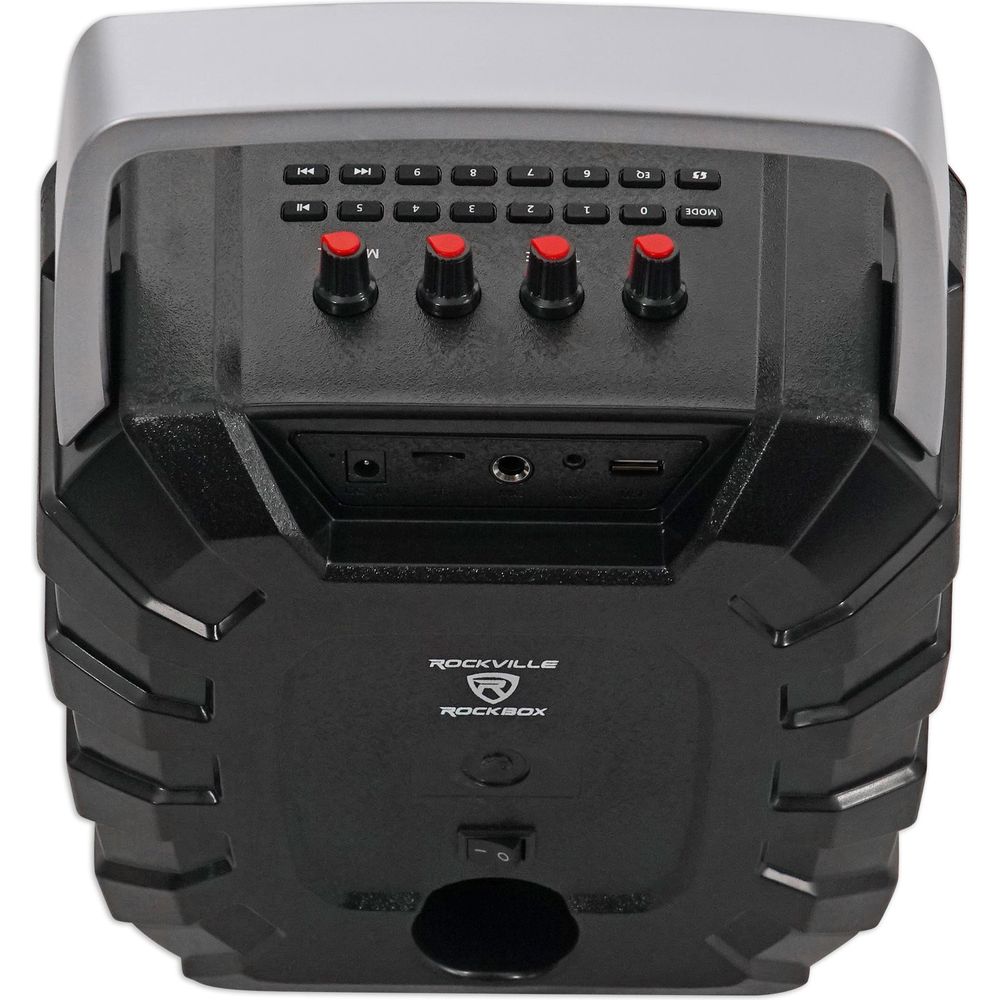 ROCKBOX 6.5" Rechargeable Portable Bluetooth Karaoke Speaker+Mic