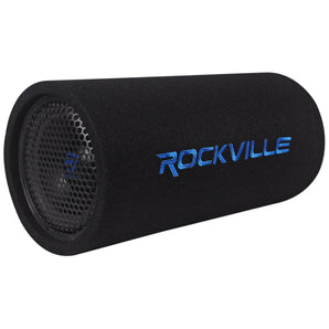 Rockville RTB80A 8" 400 Watt Powered Subwoofer Bass Tube + MP3 Input