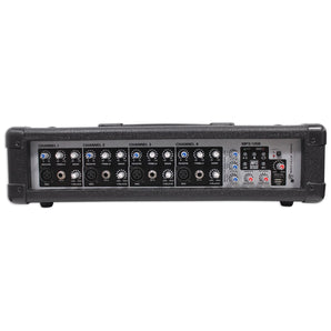 Rockville RPM45 1800 Watt Powered 4 Channel Mixer/Amplifier+(3) Mics+Case+Cables