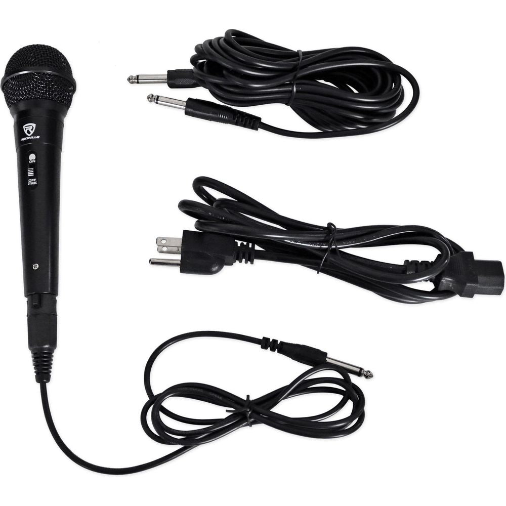 (2) 15" Bluetooth PA Church Speakers+Mic+Stands 4 Church Sound Systems