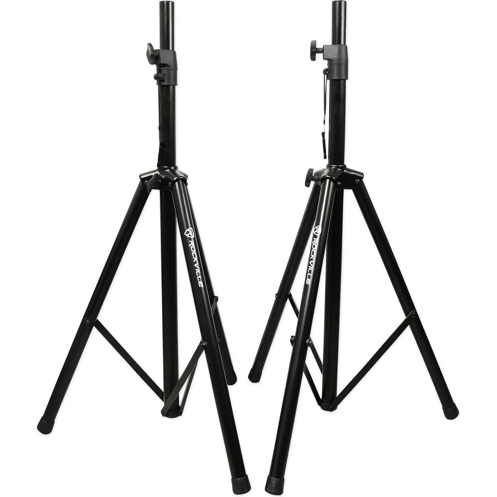 (2) RSG10 10" PA Speakers + AX1200 1200W Amplifier + Stands + Cables