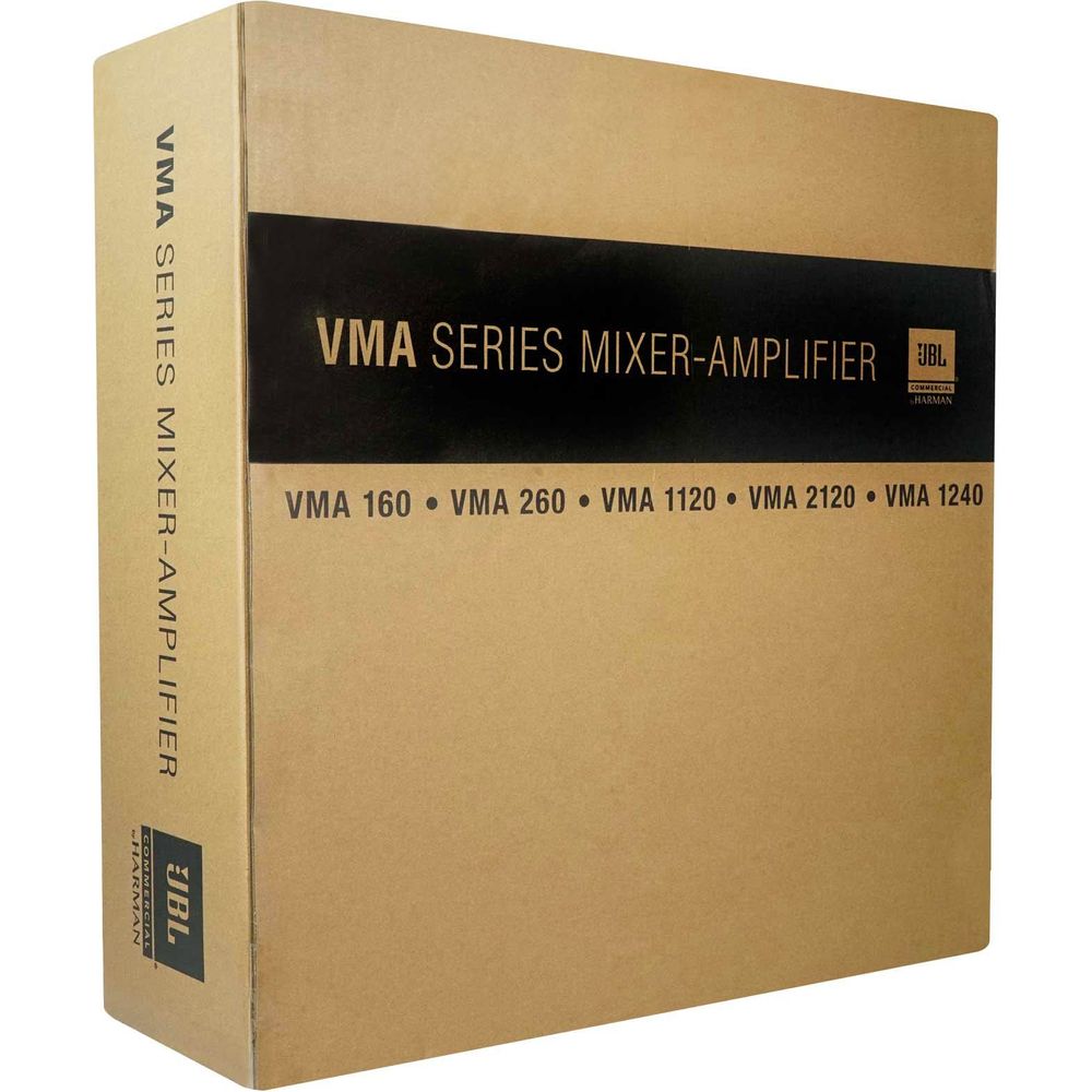 VMA2120 2-Channel Amplifier + (10) RockSlim 70B Black Wall Speakers