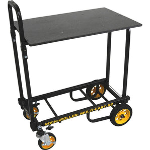RocknRoller R2RT R2 350lb Capacity DJ Equipment Transport Cart+WorkStation Shelf