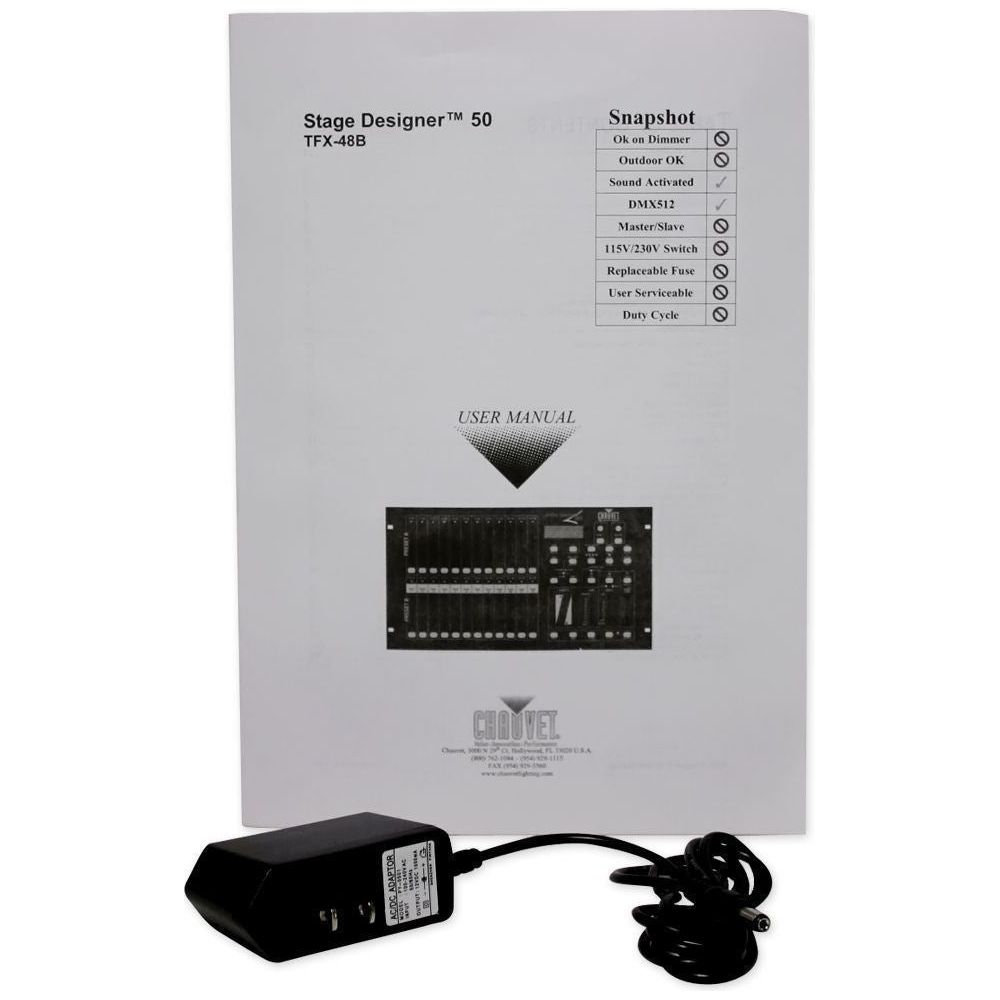 Chauvet DJ STAGE DESIGNER 50 48 Channel DMX-512 Dimmer Controller