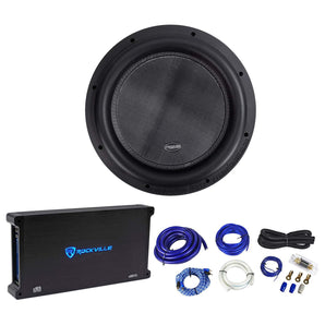 American Bass XR-12D4 2400w 12" Competition Subwoofer+Mono Amplifier+Amp Kit