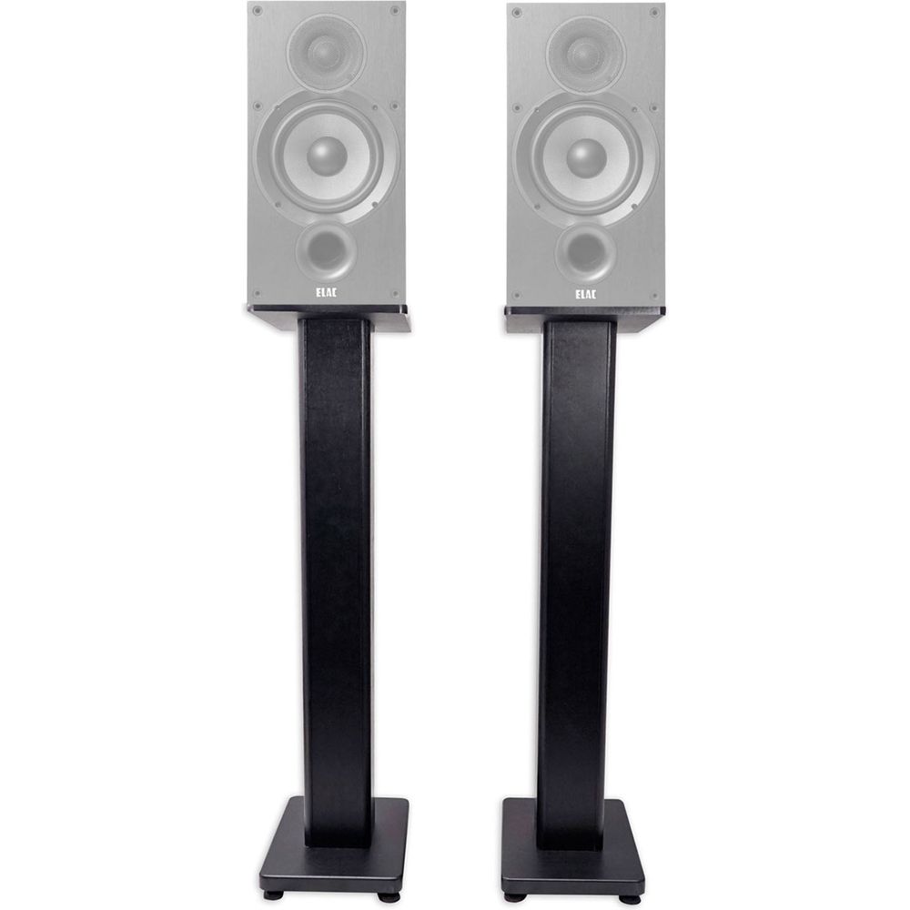 Pair 28" Bookshelf Speaker Stands For ELAC Debut 2.0 B6.2 Bookshelf