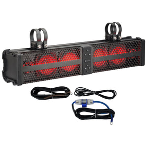 Rockville XBAR-24 24" ATV/UTV Soundbar Bluetooth Speaker System w/LED + Wire Kit