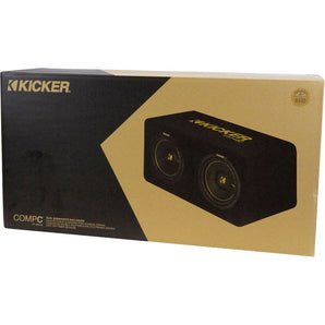 Kicker 44DCWC102 1200w Dual 10" Loaded Ported Subwoofer Enclousre+Amplifier Amp