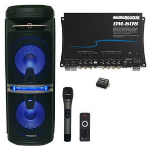 AudioControl DM-608 6 x 8 out DSP Digital Sound Processor+Streamer+Party Speaker