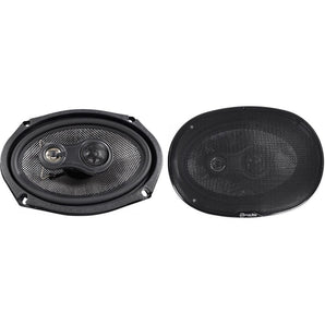 Pair American Bass SQ 6.9 6x9" 3-Way 100w RMS Car Speakers w/ Swivel NeoTweeters