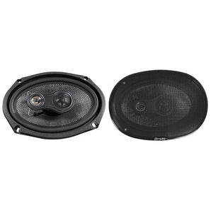(2) American Bass SQ 6.9 6x9"+SQ 4.6 4x6" Car Speakers w/Neo Swivel Tweeters